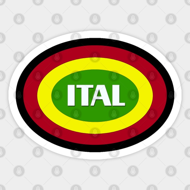 Ital Sticker by ReggaeArtGifts